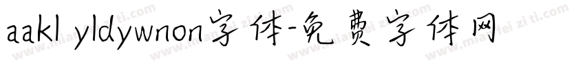 aakl yldywnon字体字体转换